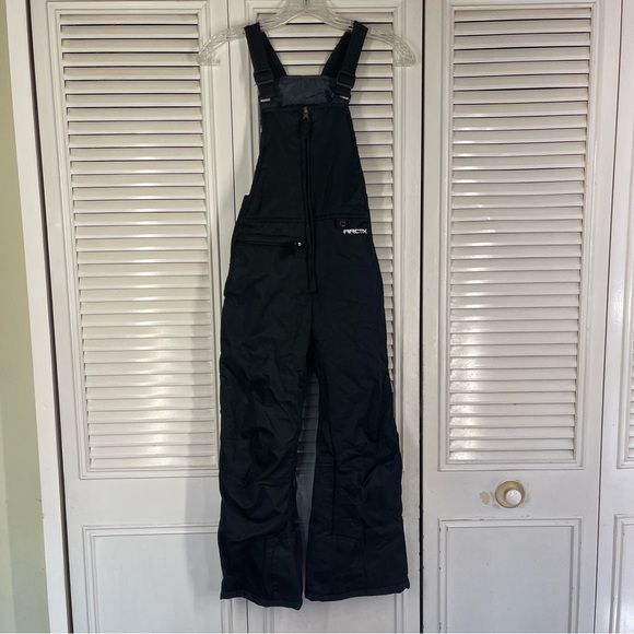 Arctix Kids Essential Insulated Black Bib Overalls Small - Picture 1 of 12